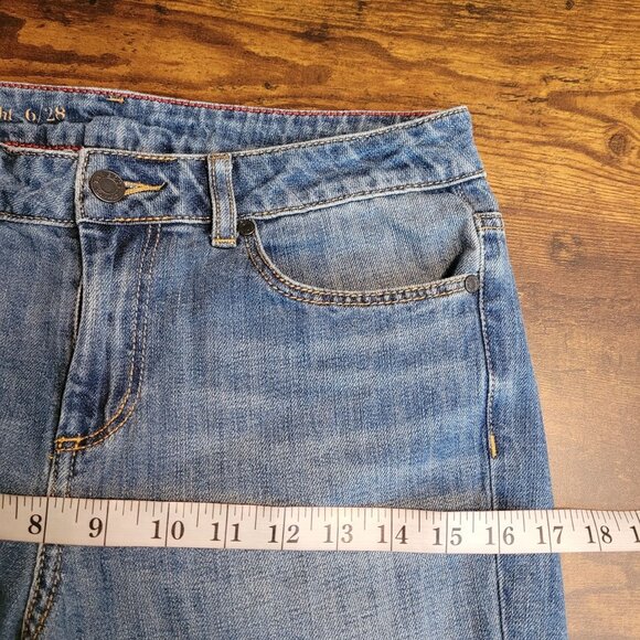 Talbots Jeans Size 6 Heritage Straight Mid Rise Medium Light Wash Cotton - Picture 6 of 10